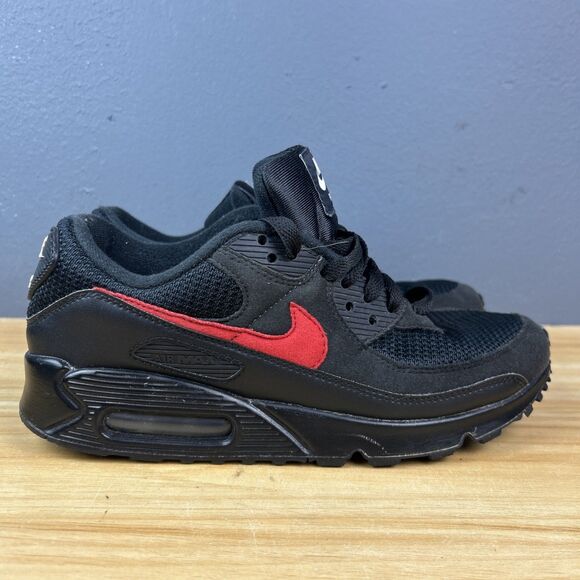 Nike Shoes - Nike Air Max 90 Sneakers Black Red CT3622-991 Women's Size 9